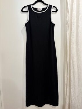Sussan Black White Stretch Maxi Dress (Size S)